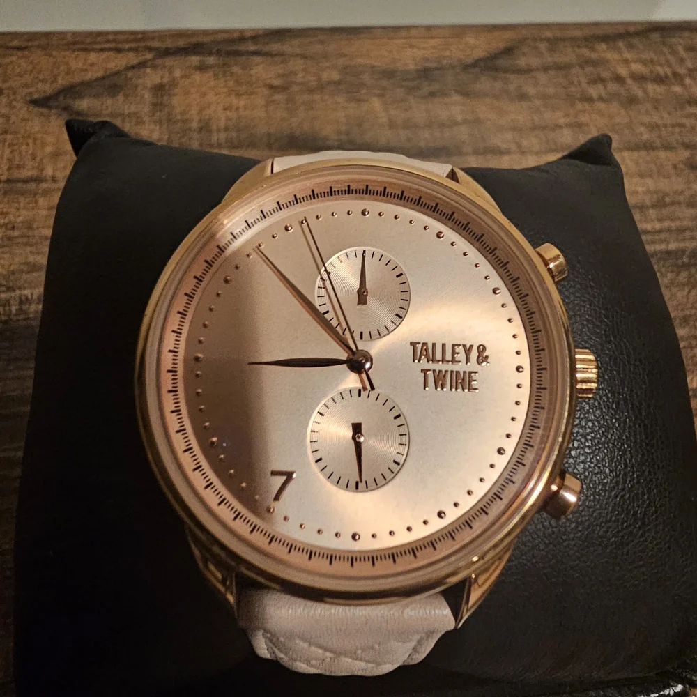 Talley & Twine Gold Watch with Tan Strap